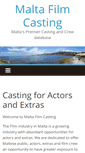 Mobile Screenshot of maltafilmcasting.com